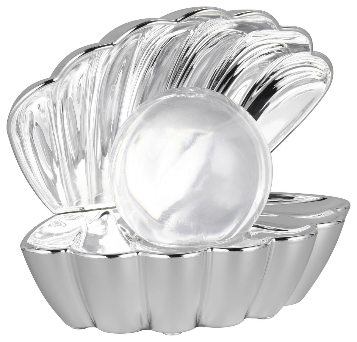 LED-Dekoleuchte Shelly - Chromfarben, Basics, Kunststoff/Metall (17,5/14,5/12,5cm) - Luca Bessoni