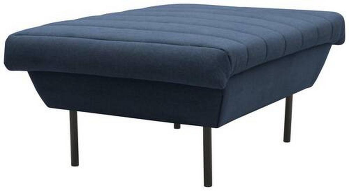 Hocker Looks Ix - Blau/Schwarz, Design, Textil (70/45/70cm) - LOOKS by W.Joop