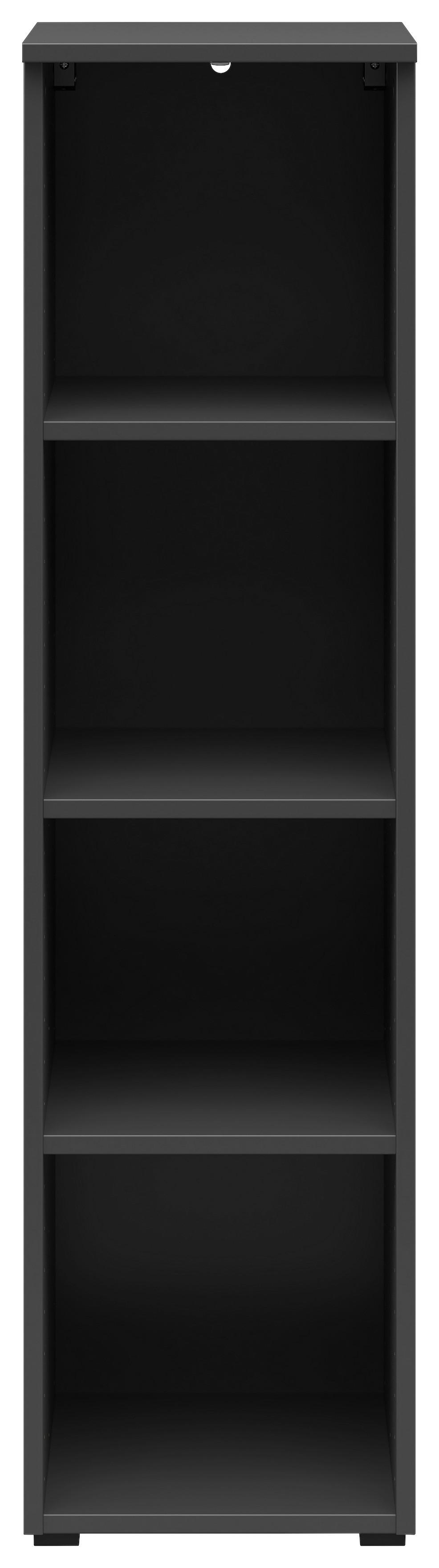 Regál MULTISTAURAUM š: 30 cm - grafitová/antracitová, Modern, kompozitné drevo/plast (30/115/40cm)