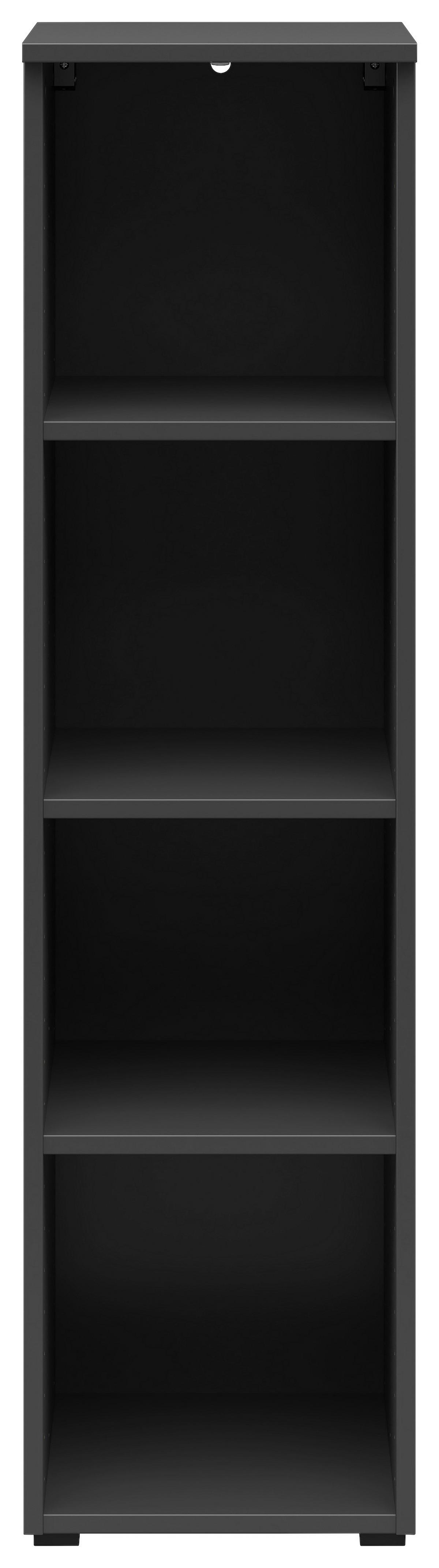 Polc Cabinet - grafitszürke, Modern, faalapú anyag (30/115/40cm)