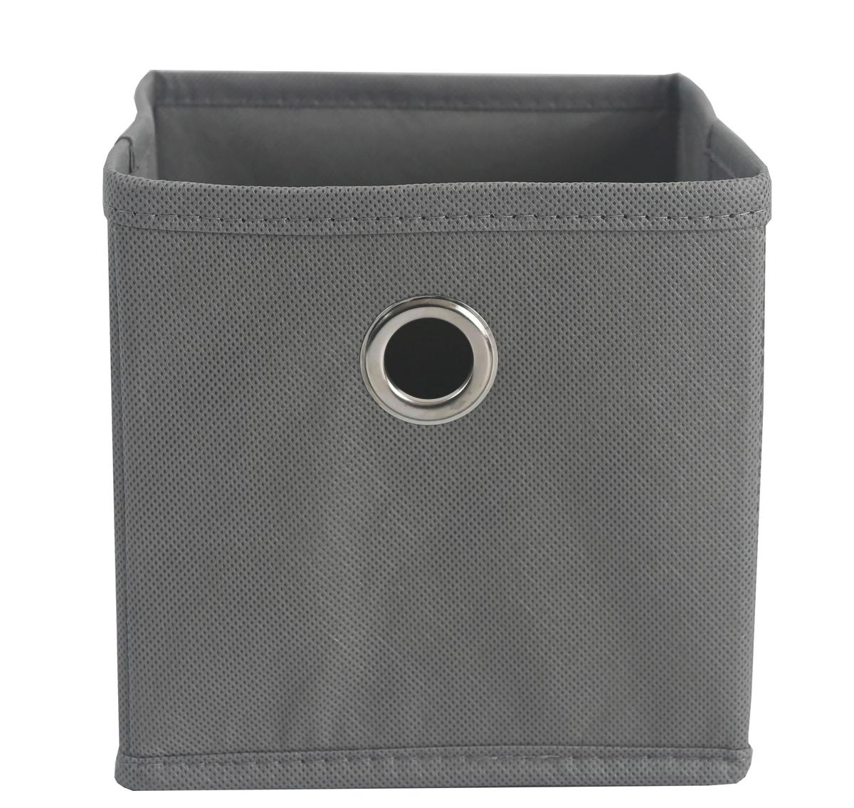 Skládací box PHOEBE -EXT- - šedá, Konvenční, kov/karton (15/15/15cm) - Based