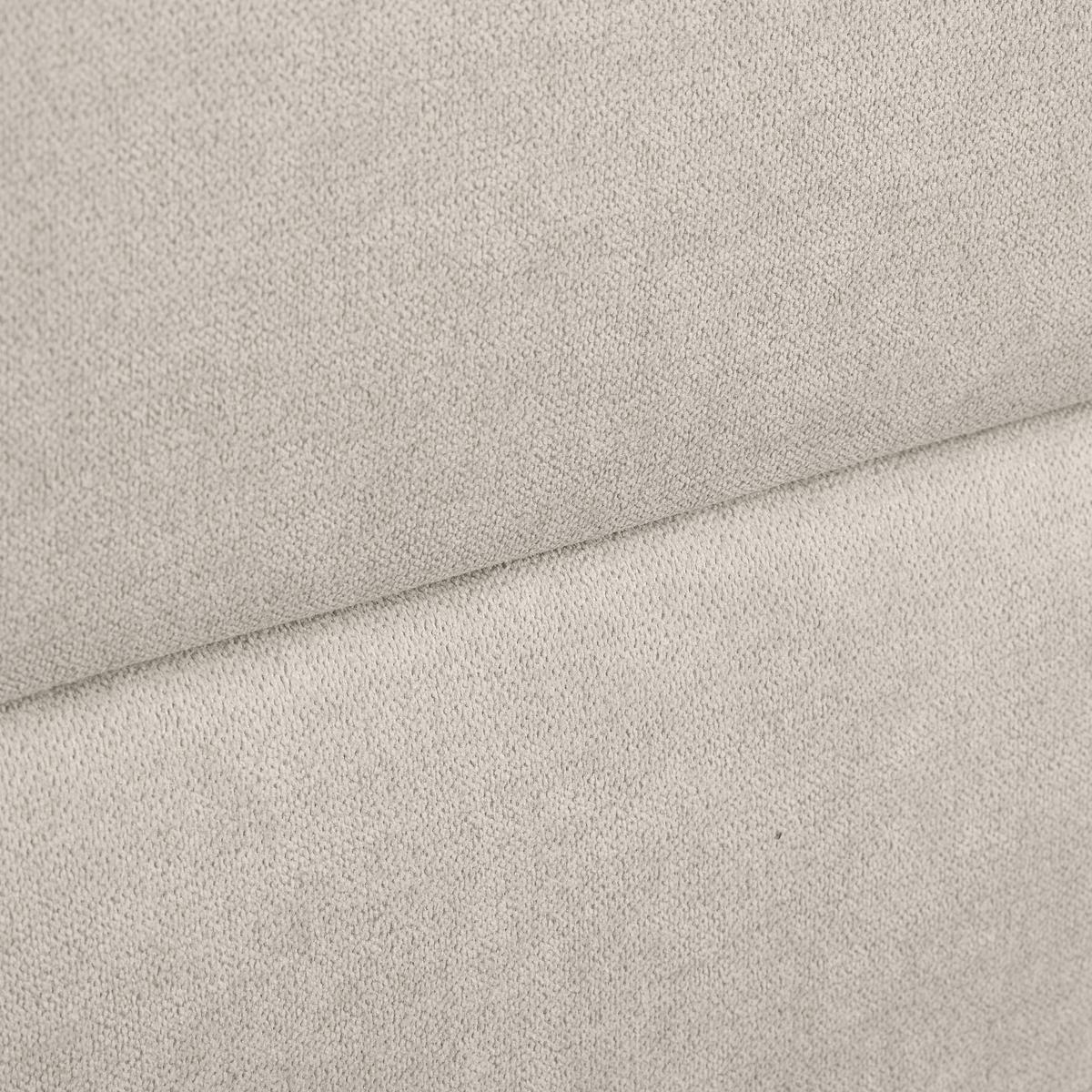 Postel boxspring s toperem, 180x200 cm, béžová - černá/béžová, Moderní, kov/dřevo (180/200cm) - Bessagi Home