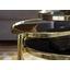 Beistelltisch Schwenkbar mit 3 Glasplatten Susi, Schwarz/Gold - Goldfarben, Design, Glas/Metall (58/43/58cm) - Livetastic Beistelltisch Schwenkbar mit 3 Glasplatten Susi, Schwarz/Gold - Goldfarben, Design, Glas/Metall (58/43/58cm) - Livetastic
