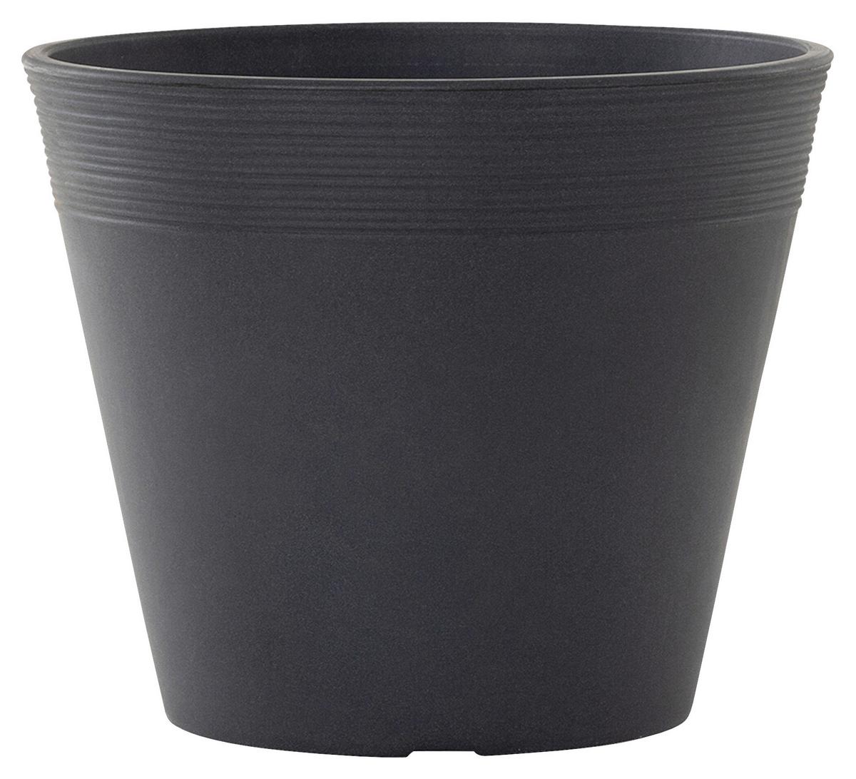 Pflanzentopf Anthrazit D: 43 Cm - Anthrazit, Basics, Kunststoff (43/36cm) - Siena Garden