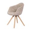 Stuhl Chadwick Creme/Weiß Gepolstert 2er-Set - Creme/Weiß, MODERN, Holz/Kunststoff (59/82/55cm) - Kayoom