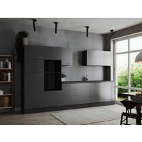 Küchenleerblock Oliver Grau B: 340 Cm - Grau, Design, Holzwerkstoff (340cm) - Respekta