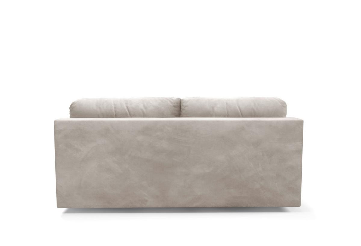 Schlafsofa Mystic Creme B: 220cm - Creme/Schwarz, Design, Textil (220/94/114cm) - Livetastic