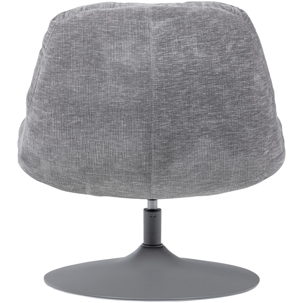 Sessel Elvi Hellgrau B: 73cm - Hellgrau/Grau, Design, Textil (73/81/84cm) - Livetastic