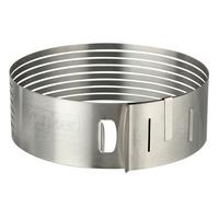 Tortenbodenschneidhilfe Rund Dxh: Ca. 24-26x8 Cm - Silberfarben, Basics, Metall (24-26/8cm) - Zenker