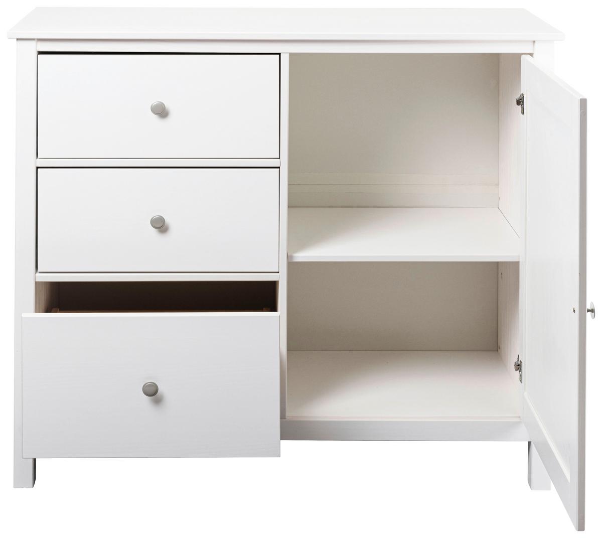 Kommode Chilly Home - Weiß, Design, Holz (110/96/40cm) - Livetastic