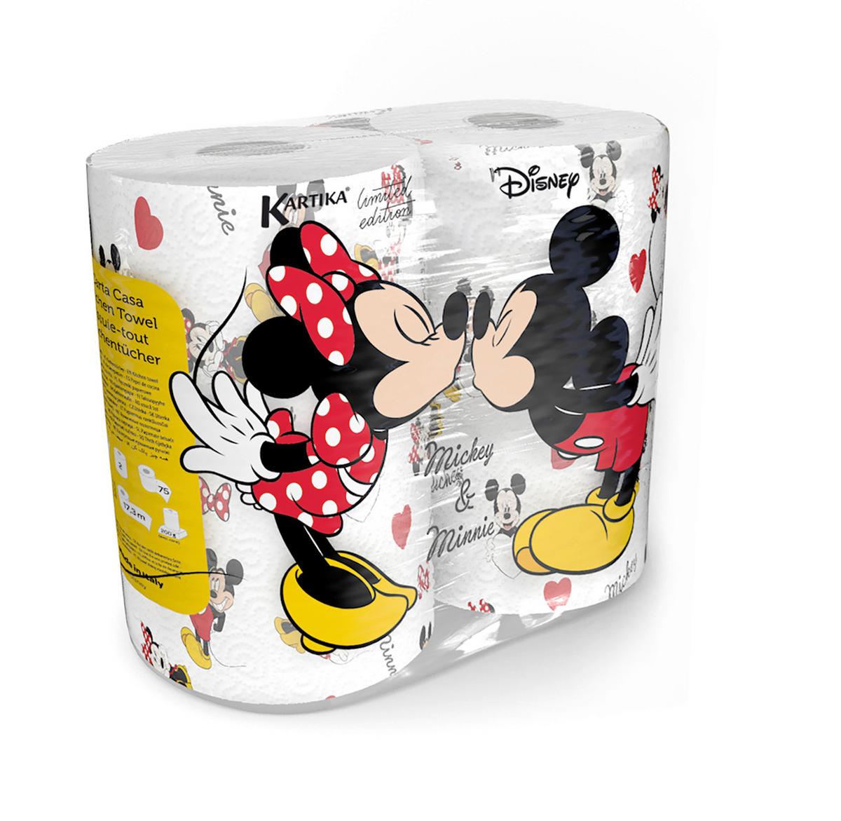 Küchenrolle Mickey And Minnie - Basics, Papier (14,3/28,6/22,8cm)