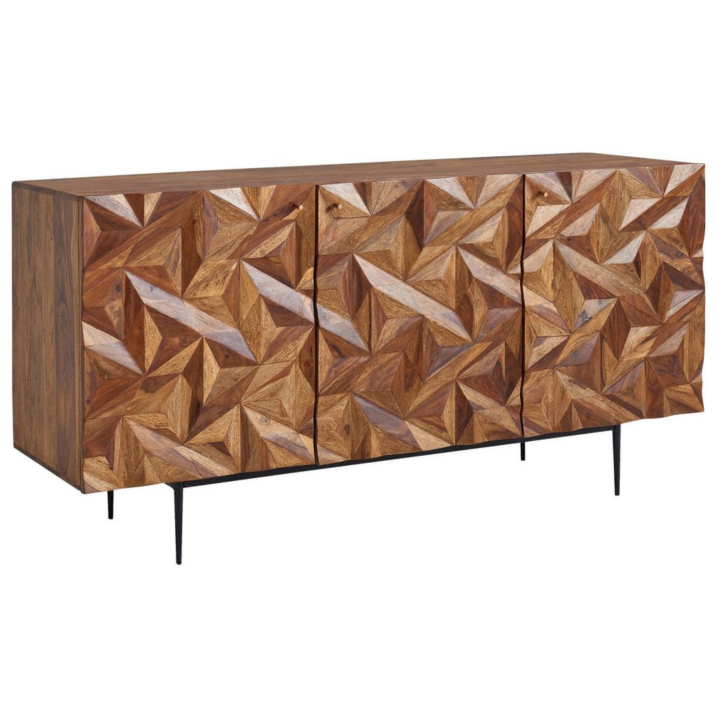 Sideboard Sheesham Sheeshamfarben B: 144 cm