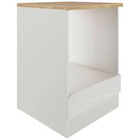 Skrinka pod vstavaný sporák LEVI - sivá, Modern, kompozitné drevo (60/86/60cm) - FlexWell