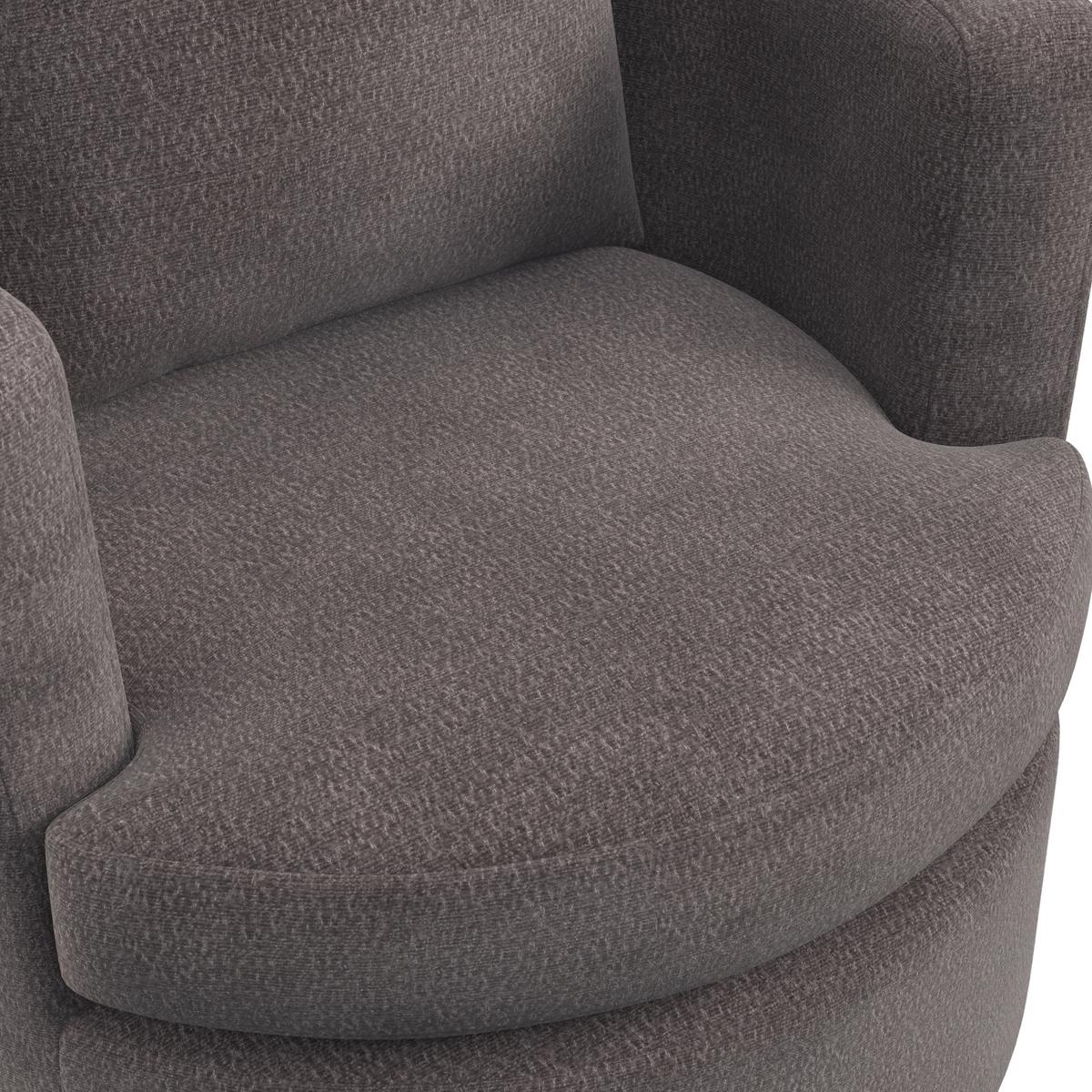 Relaxační křeslo MARIETA, hnědá žinylka, max.140 kg - černá/hnědá, Moderní, kov/dřevo (76/84/78cm) - Bessagi Home