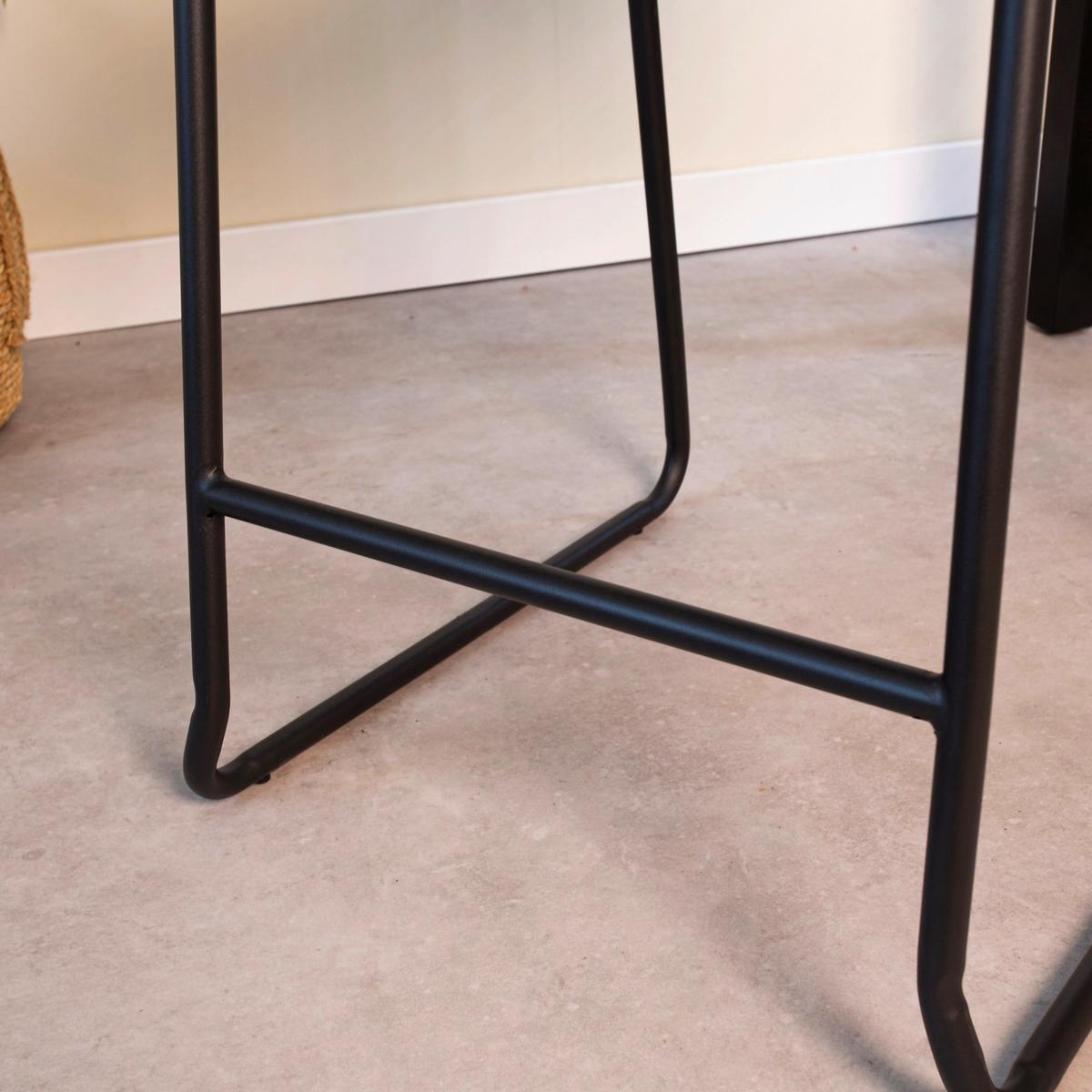 Barhocker-set Milan - Anthrazit/Schwarz, KONVENTIONELL, Kunststoff/Textil (49/98/54,5cm) - MID.YOU