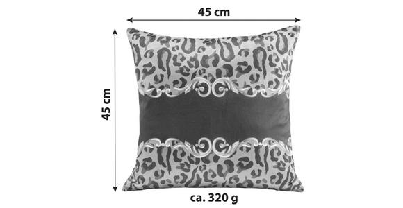Zierkissen Gianni - Goldfarben/Schwarz, ROMANTIK / LANDHAUS, Textil (45/45cm) - James Wood