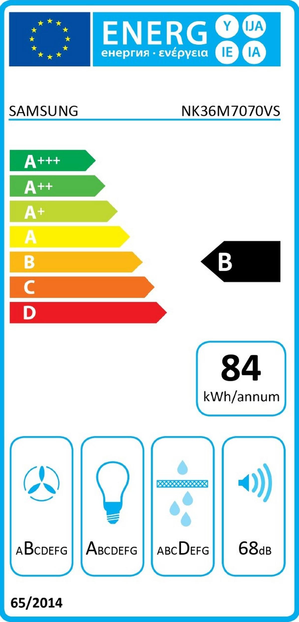 Kopffreihaube Nk36 Edelstahlfarben B: 104 Cm, Led - Edelstahlfarben, Basics, Metall (104-144/89,8/13,7cm) - Samsung