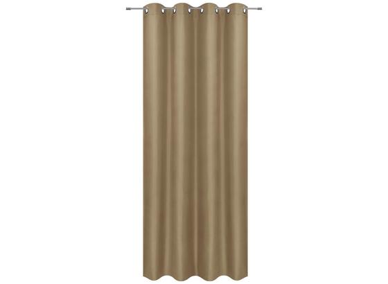 Ösenvorhang Barnaby - Beige, KONVENTIONELL, Textil (140/245cm) - Ombra Ösenvorhang Barnaby - Beige, KONVENTIONELL, Textil (140/245cm) - Ombra