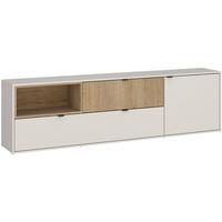 TV-Element Samm Eichefarben, Beige B: 203,6 cm - Eichefarben/Beige, Trend, Holzwerkstoff (203,6/59/40cm)