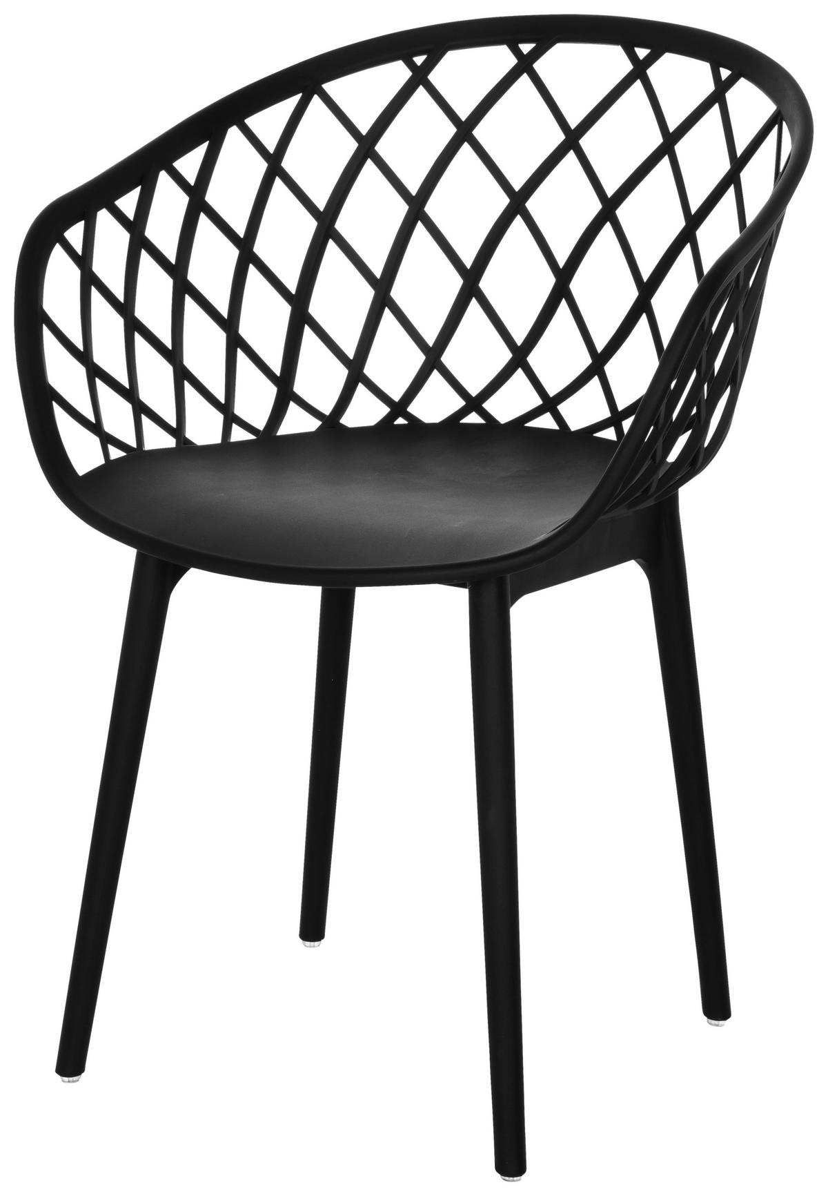 Besucherstuhl Begio B - Schwarz, Basics, Kunststoff (57/76/53cm) - MID.YOU