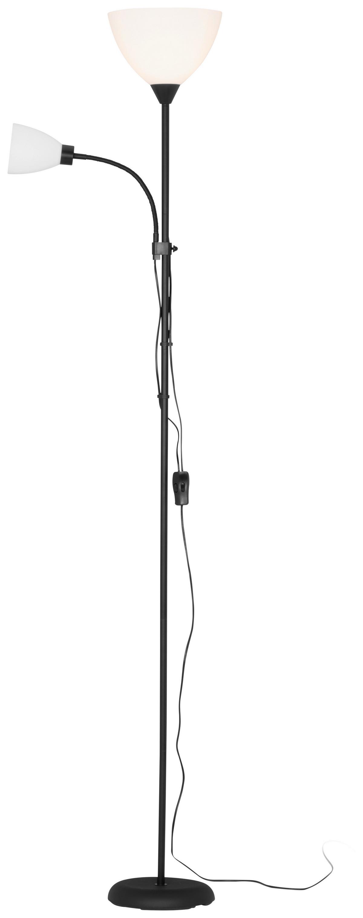 STOJACIA LAMPA VANESSA -BASED - priehľadné/čierna, Konventionell, kov/plast (22,5cm) - Based