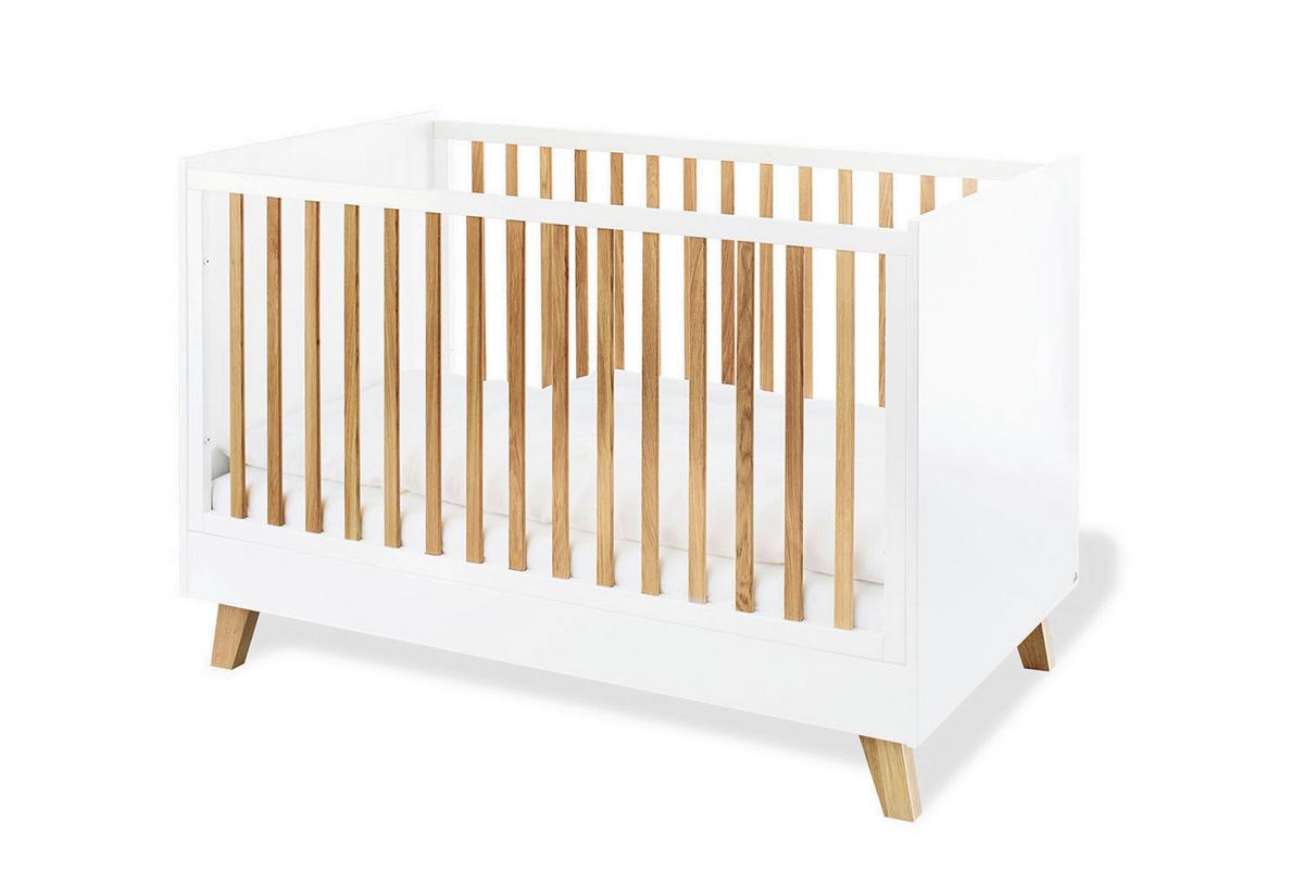 Babyzimmer 093420b Pan - Eichefarben/Weiß, Design, Holzwerkstoff - Pinolino