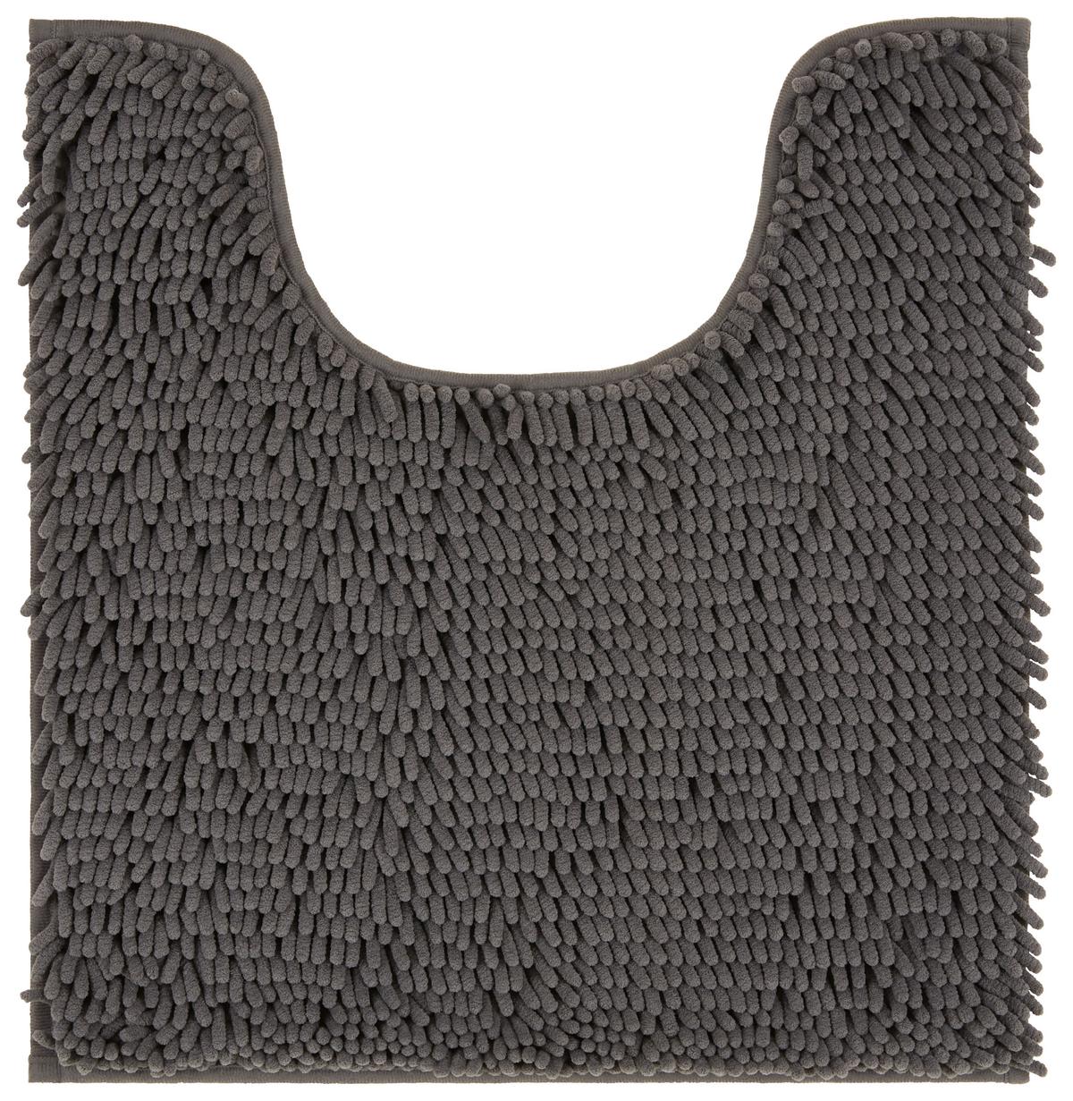 WC-Vorleger Liliane - Anthrazit, KONVENTIONELL, Kunststoff (45/50,5cm) - Ondega