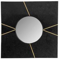 WANDSPIEGEL DEXTER 225 SCHWARZ - Goldfarben/Schwarz, Basics, Glas/Holzwerkstoff (41/41/2cm) - Kayoom