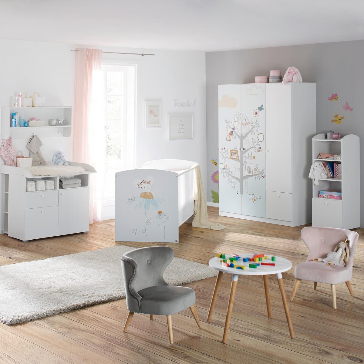 DĚTSKÝ STŮL CHILD - bílá/barvy dubu, Moderní, dřevo/kompozitní dřevo (60/46/60cm) - Zandiara