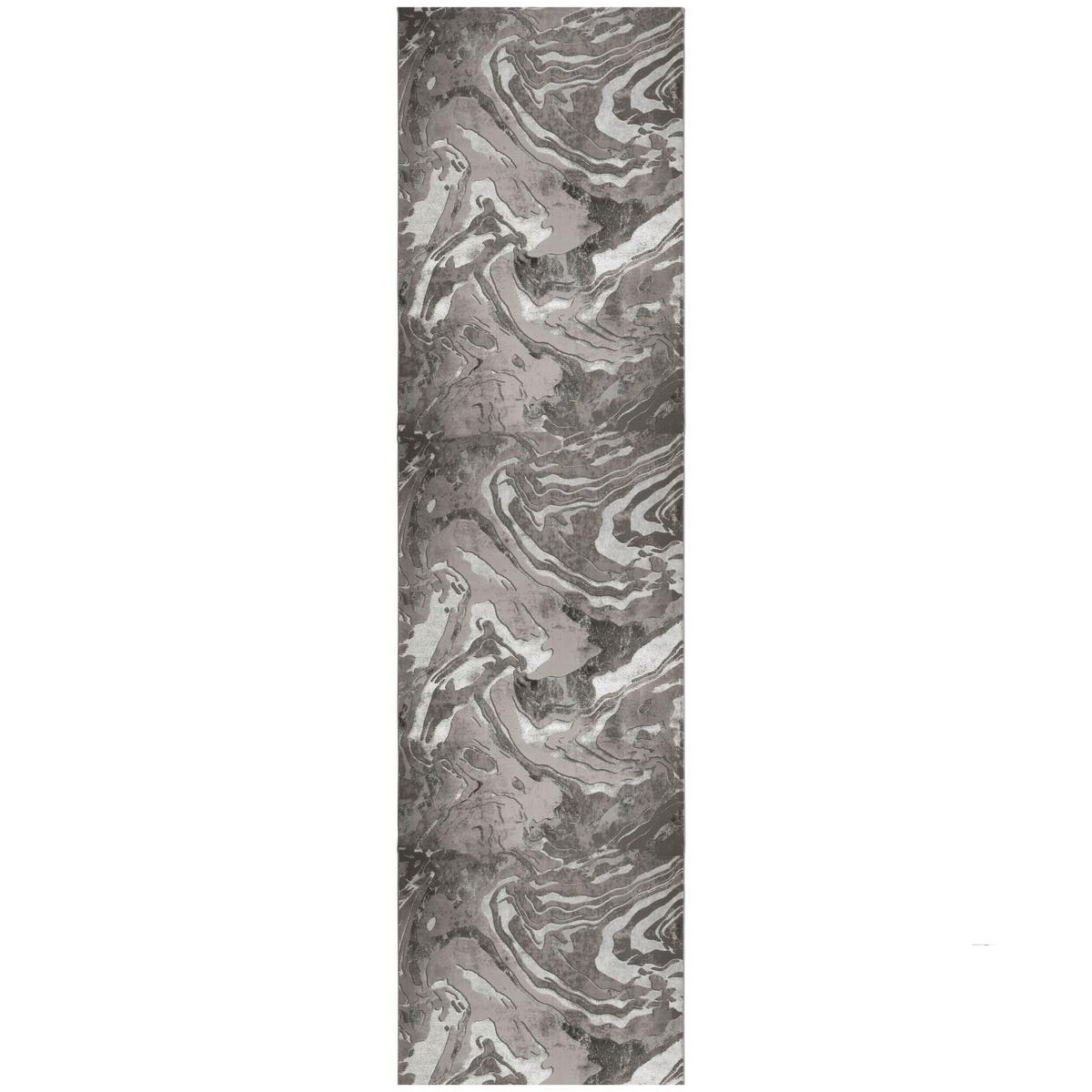 Teppich Silberfarben B: 230 cm - Silberfarben, Basics, Textil (230/60cm)