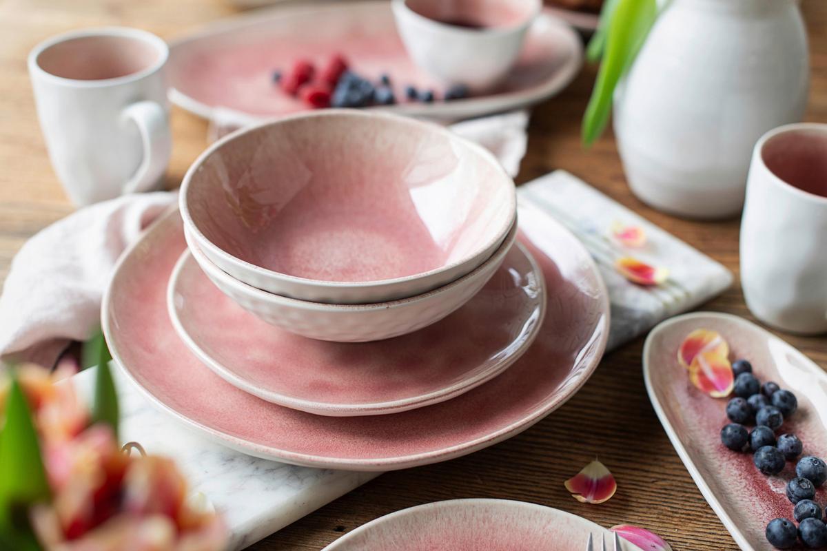 Servierplatte Frozen Beere 3-Teilig Oval - Beere, Trend, Keramik - Mäser
