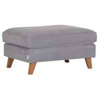 Hocker Rimini, Grau B: 93 cm - Buchefarben/Grau, Design, Textil (93/47/65cm) - MID.YOU