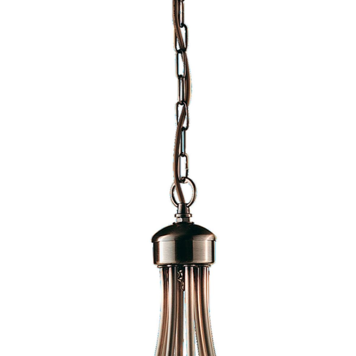 Kronleuchter Maypole 8xe14 Messingfarben, Stahl, dimmbar - Messingfarben, KONVENTIONELL, Metall (60/100cm)