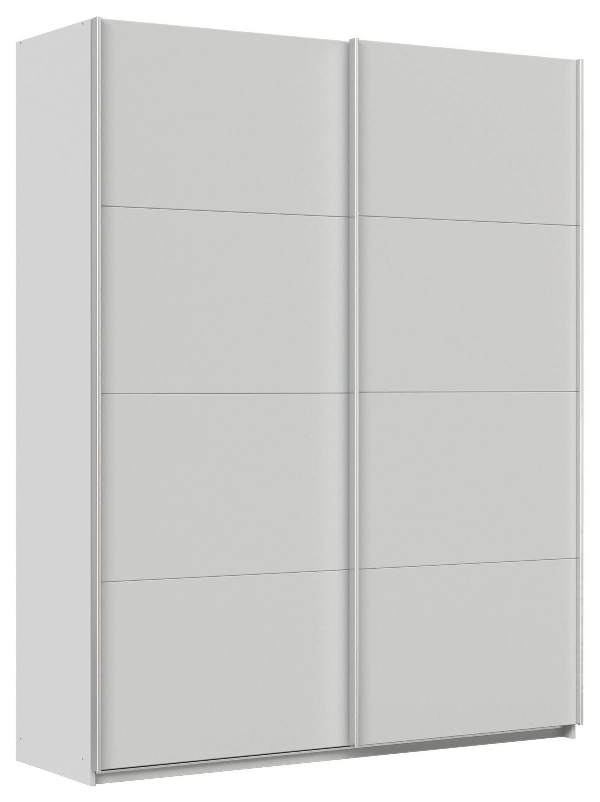 Schwebetürenschrank Feldkirch 181 Maxihöhe - Hellgrau, MODERN, Holzwerkstoff (181/229/62cm)