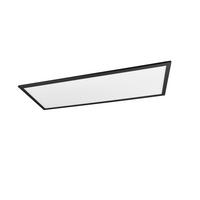 Led-deckenleuchte Alpha L: 80 Cm, Rechteckig - Schwarz, Basics, Metall (30/80/5cm)