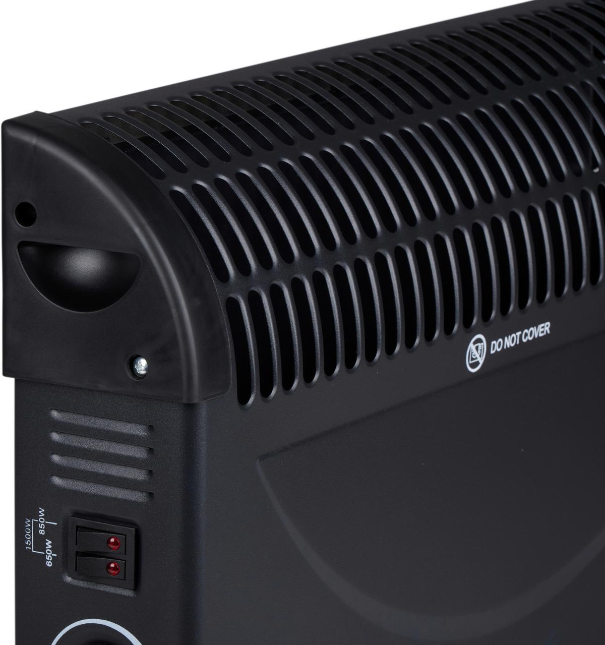 Heizstrahler Convection Heater 1500w - Schwarz, Basics, Kunststoff (50/33/18cm)