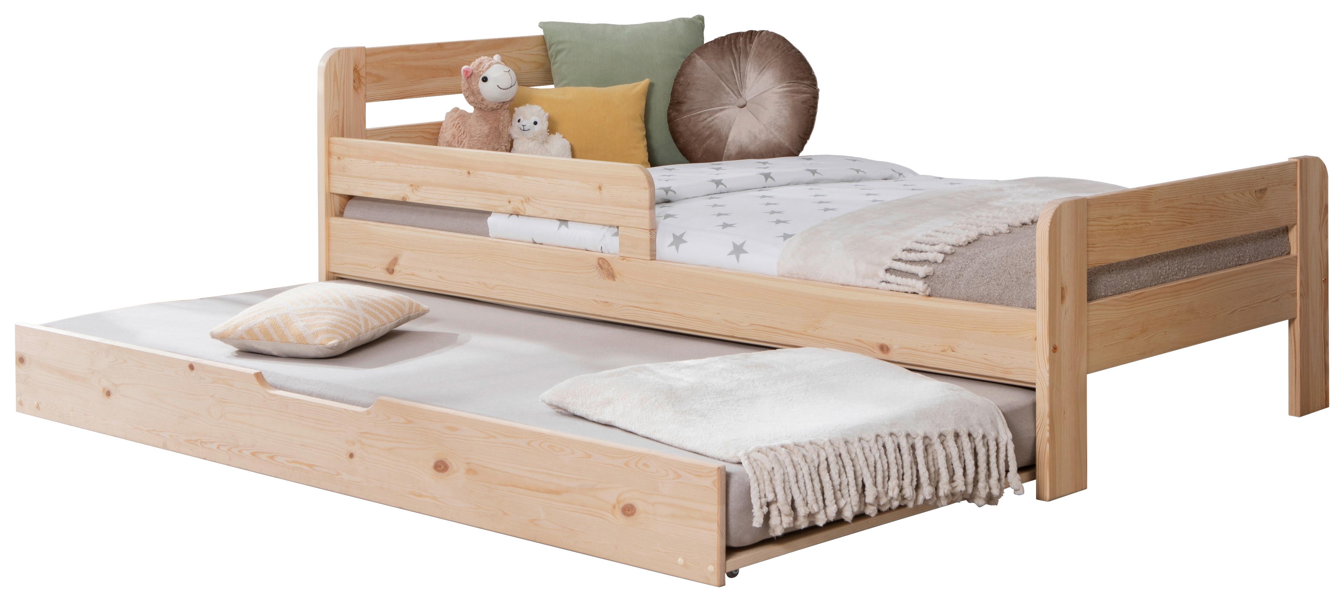 Bett Bennet Naturfarben Inkl. Bettkasten, 90x200 Cm - Naturfarben, MODERN, Holz (90/200cm) - MID.YOU