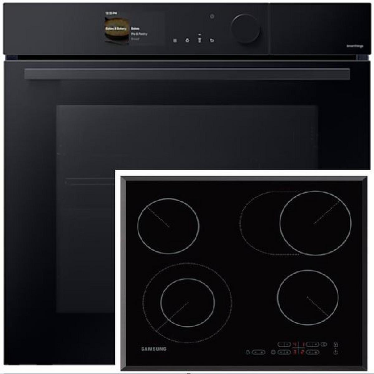 Backofenset F-Ctr464-Nv7b6 - Schwarz, MODERN, Glas/Keramik (59,5cm) - Samsung