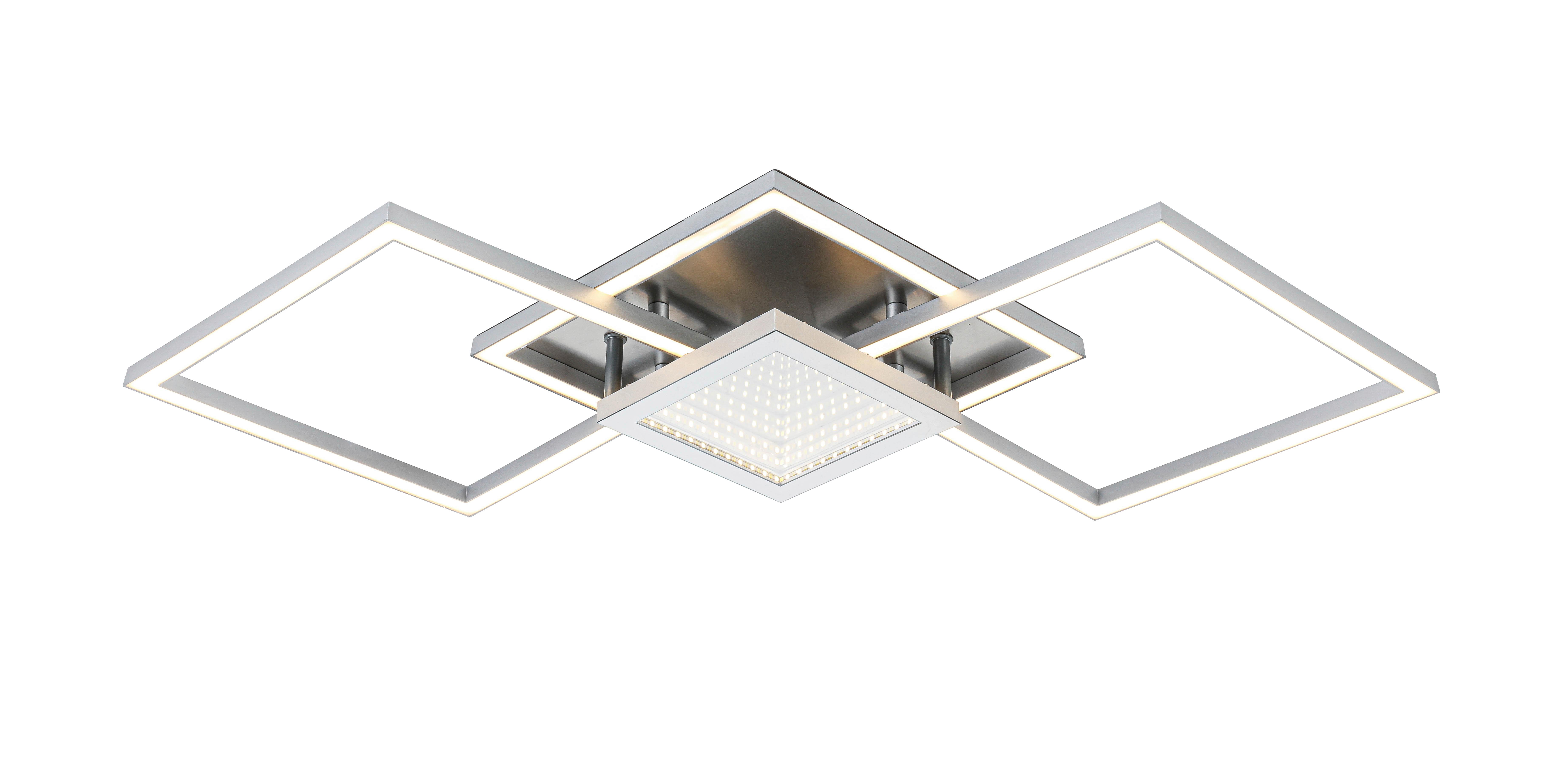 Led Mennyezeti Lámpa Tiziana - krómszínű/nikkelszínű, Modern, műanyag/fém (75cm) - Luca Bessoni
