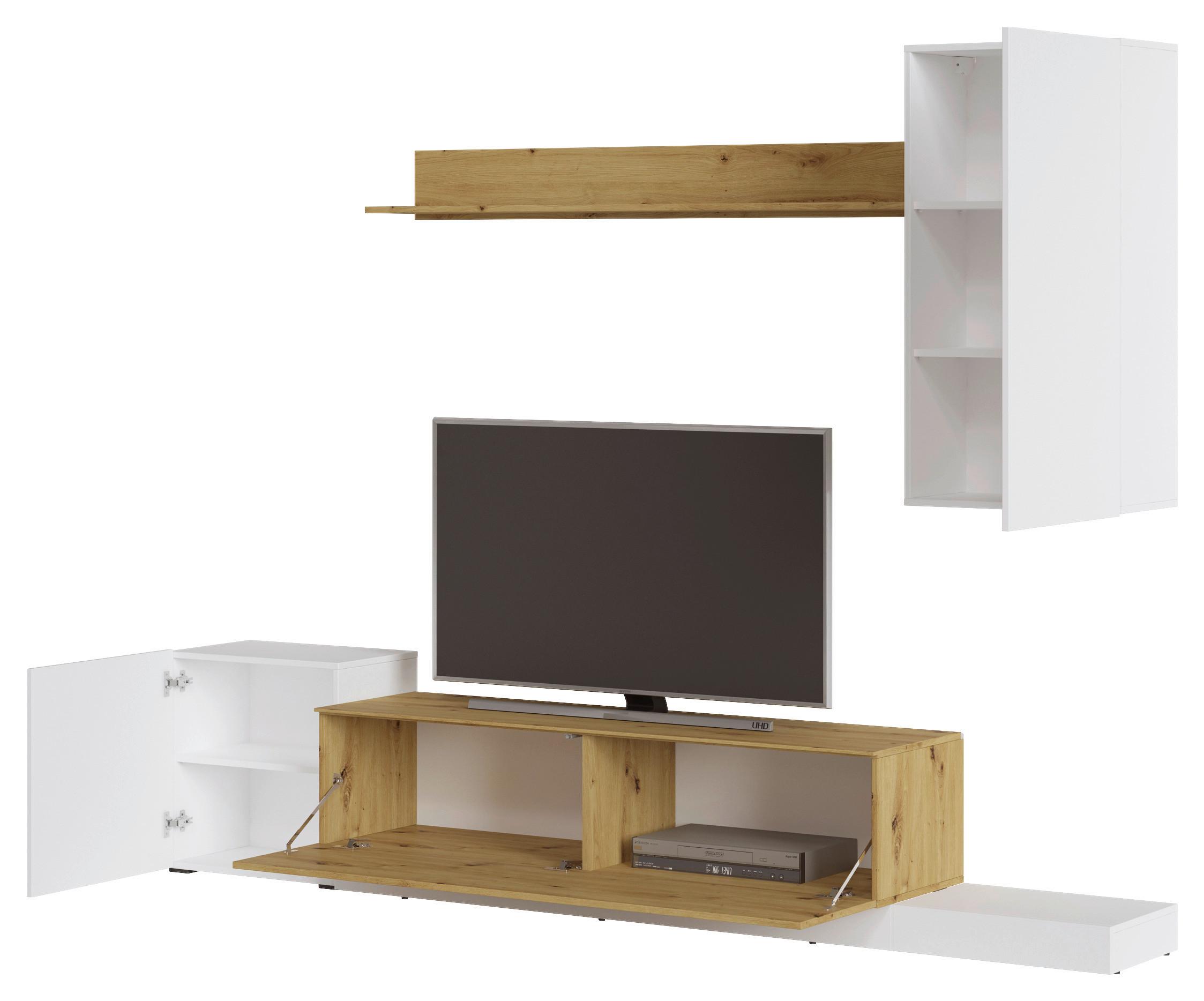 Nappali Szekrénysor Rimini - Modern, faalapú anyag (253,9/196,3/42cm)