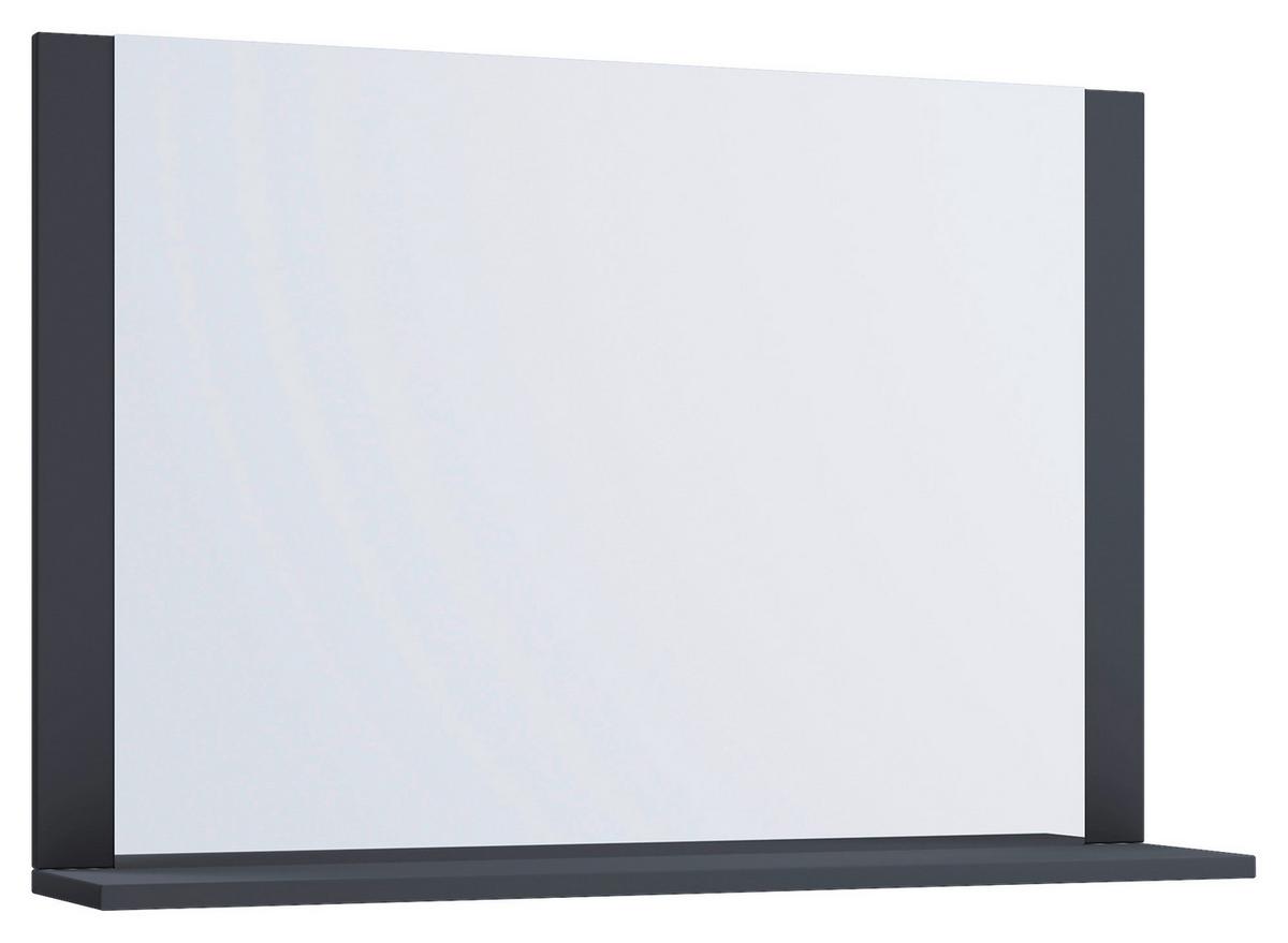 Wandspiegel Lendas Anthrazit B: 80 Cm - Anthrazit, MODERN, Holzwerkstoff (80/65/16,6cm) - MID.YOU