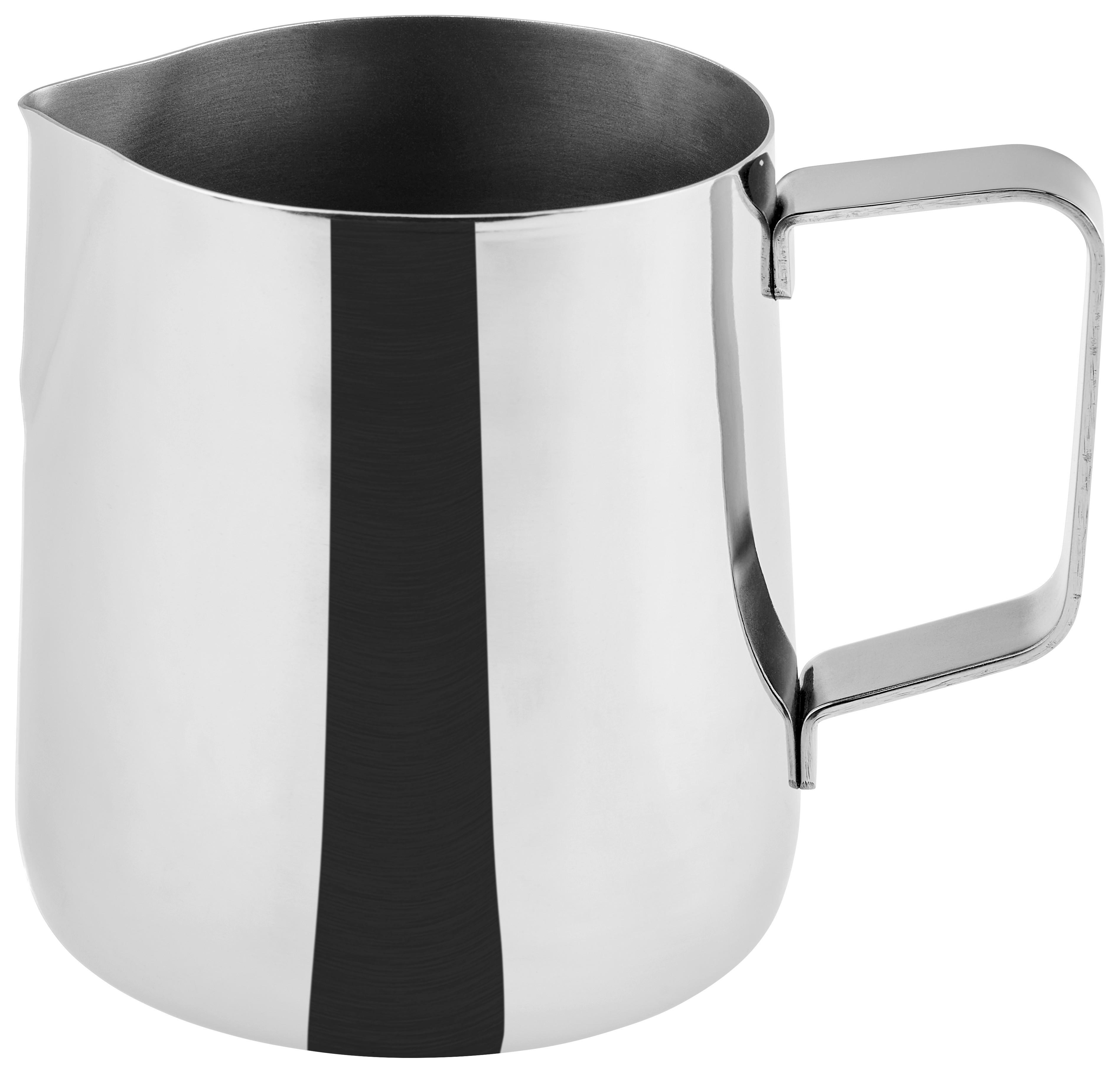 Milchkännchen Mitzi Aus Edelstahl D: ca. 8 cm, 600 ml - Edelstahlfarben, MODERN, Metall (7,7/10,7cm) - Luca Bessoni