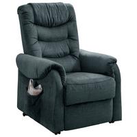 Fernsehsessel Nino Dunkelblau B: 76 cm - Schwarz/Dunkelblau, Design, Textil (76/106/94cm) - Livetastic