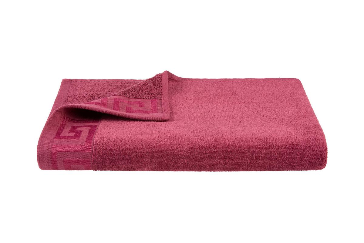 Strandtuch Paloma - Bordeaux, ROMANTIK / LANDHAUS, Textil (75/150cm) - James Wood