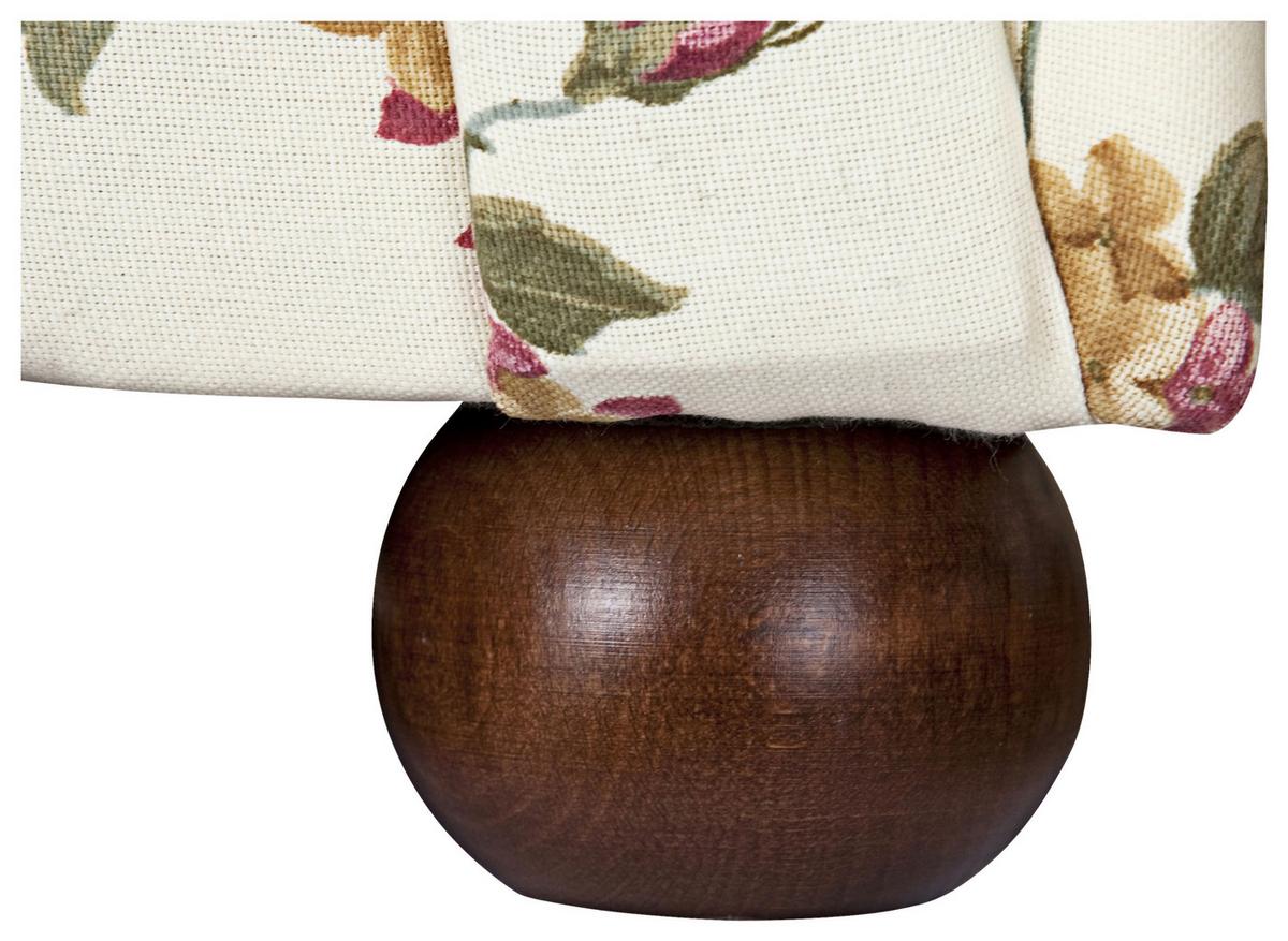 Recamiere Corona Rot/Beige, Blumen Design - Beige/Rot, Design, Textil (191/83/81cm) - Max Winzer