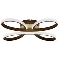 LED-Deckenleuchte Basti - Schwarz, MODERN, Kunststoff/Metall (40/7,5cm) - Luca Bessoni