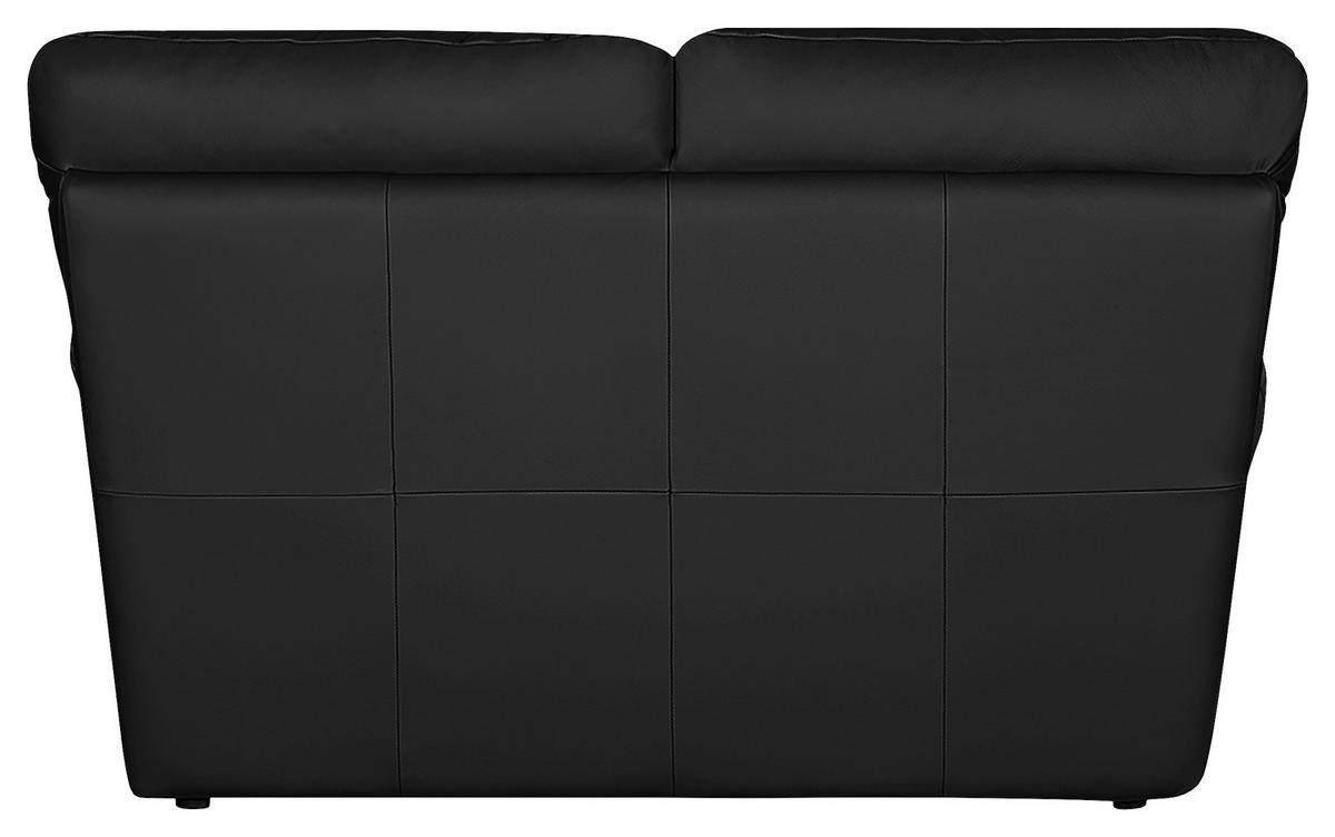 2-Sitzer-Sofa Oslo Schwarz B: 150 cm - Schwarz, Design, Leder (150/92/85cm) - Livetastic