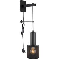 Wandleuchte 15648w2 - Schwarz, Design, Kunststoff/Metall (12/23/60cm) - Globo