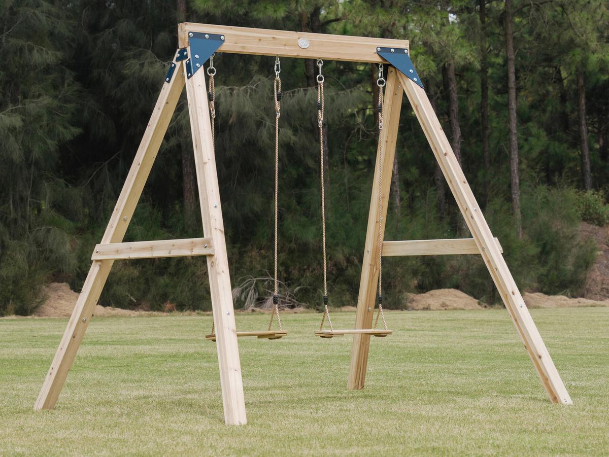 Schaukel A030.511.00 - Braun, KONVENTIONELL, Holz/Metall (224/208/186cm) - Ambia Garden