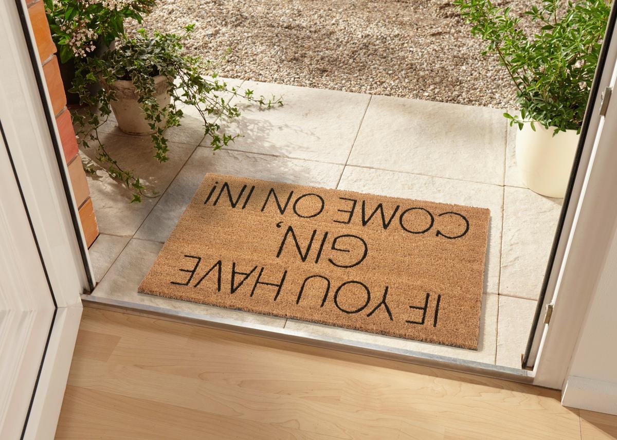 Kokosmatte Mix Mats Kokos Gin 45x75 Cm - Hellbraun/Schwarz, Basics, Naturmaterialien (45/75cm) - Hanse Home